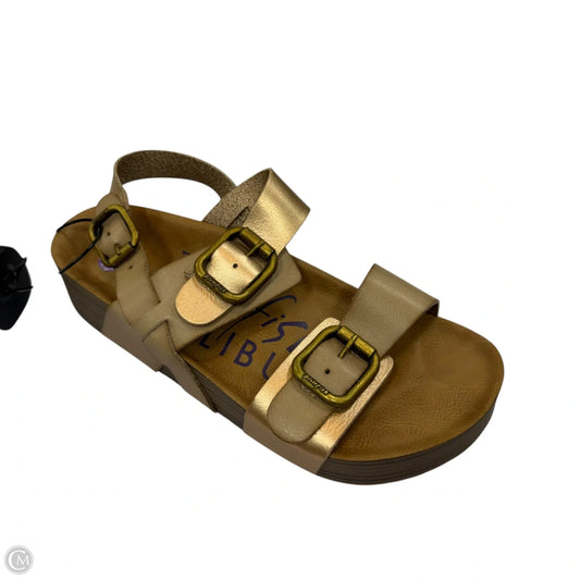 Sandals Heels Platform By Blowfish In Rose Gold, Size: 8