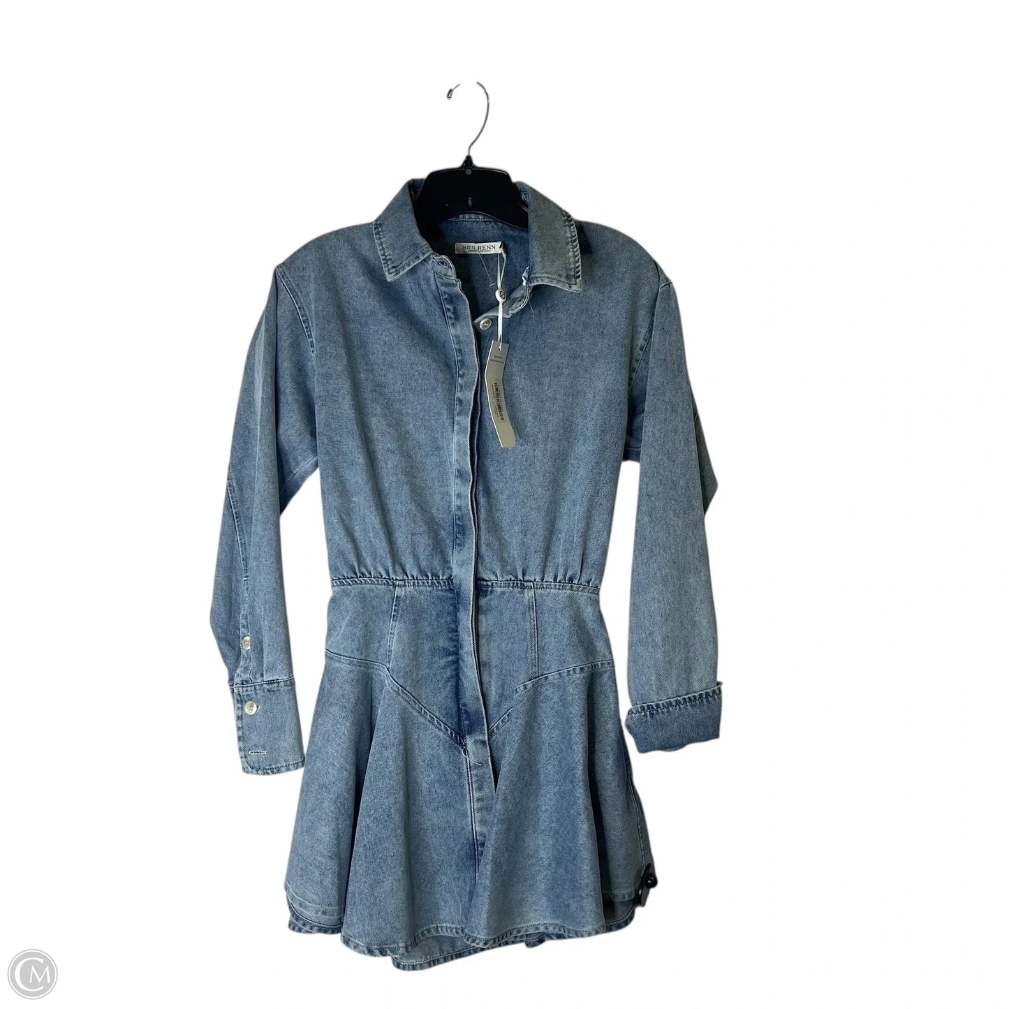 Dress Casual Short By Clothes Mentor In Blue Denim, Size: Xs