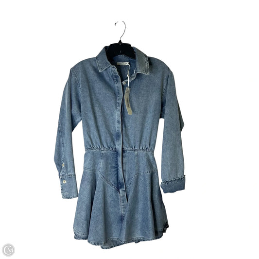 Dress Casual Short By Clothes Mentor In Blue Denim, Size: Xs