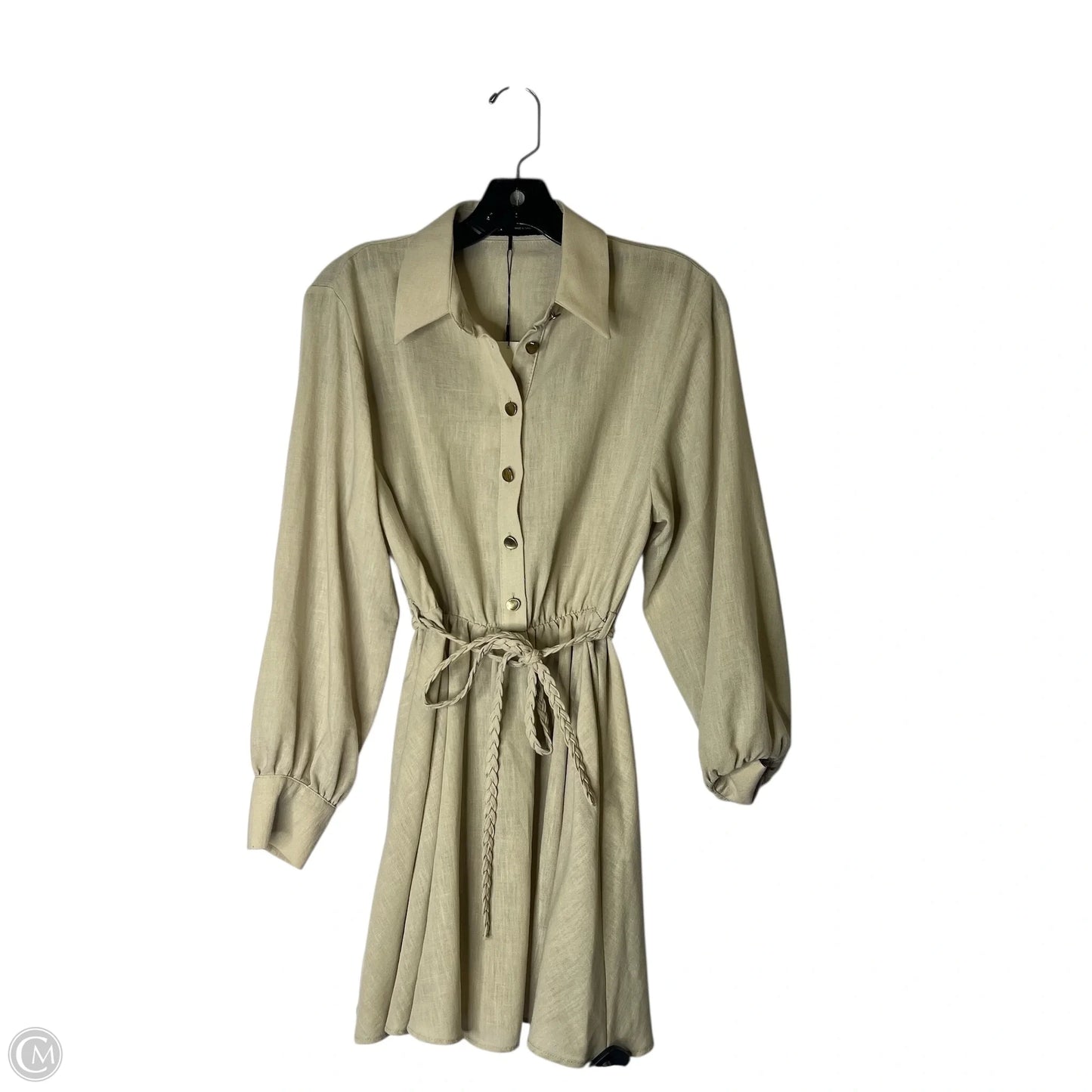 Dress Casual Short By Zara In Tan, Size: Xs