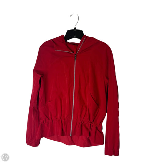 Athletic Jacket By Lululemon In Red, Size: 6