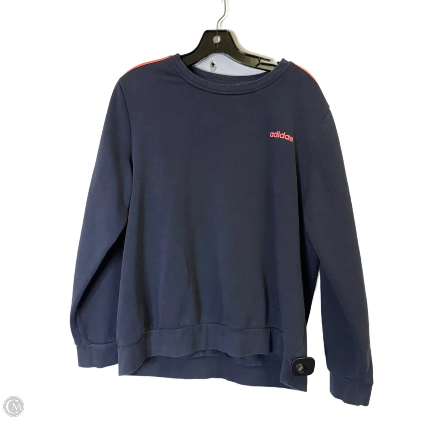 Sweatshirt Crewneck By Adidas In Navy, Size: Xl