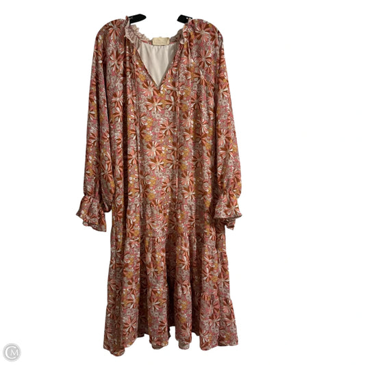 Dress Casual Midi By Dress Up In Floral Print, Size: L