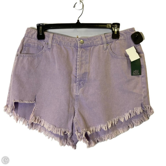 Shorts By Wild Fable In Purple Denim, Size: 18
