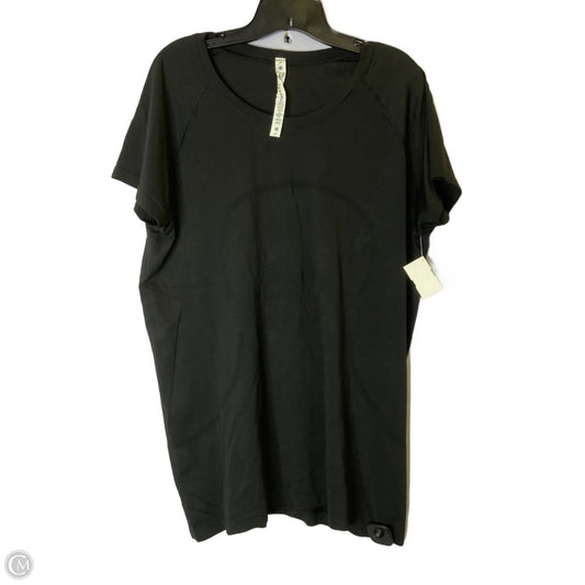 Athletic Top Short Sleeve By Lululemon In Black, Size: 2x