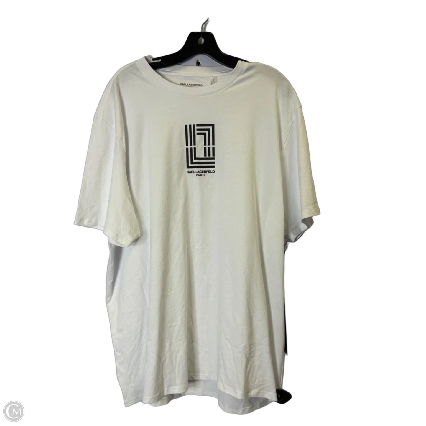 Top Short Sleeve Basic By Cmc In White, Size: Xxl