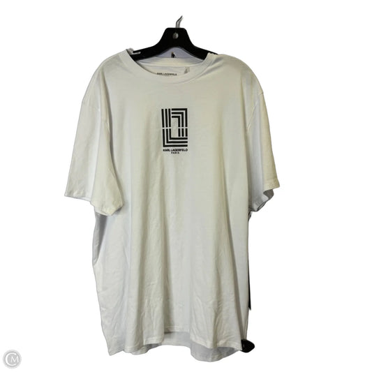 Top Short Sleeve Basic By Cmc In White, Size: Xxl