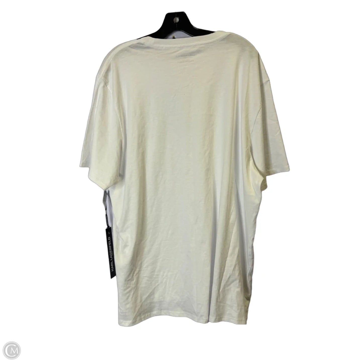 Top Short Sleeve Basic By Cmc In White, Size: Xxl