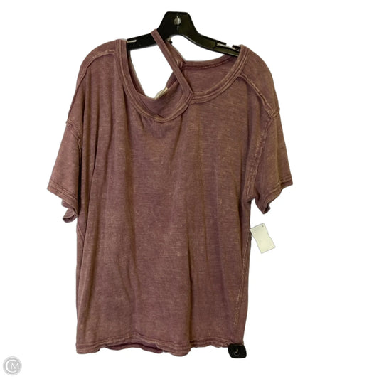 Top Short Sleeve By We The Free In Purple, Size: L