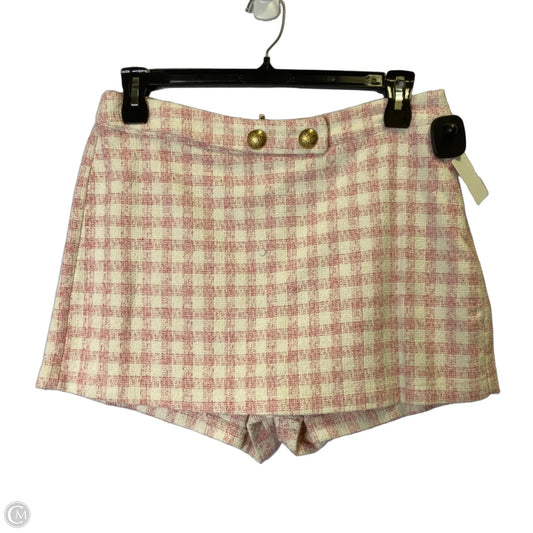 Skort By Zara In Pink & White, Size: Xl