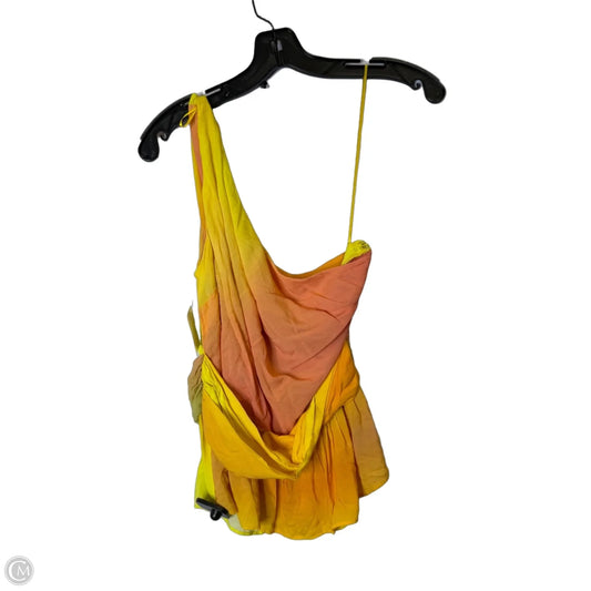 Top Sleeveless By Inc In Orange & Yellow, Size: M