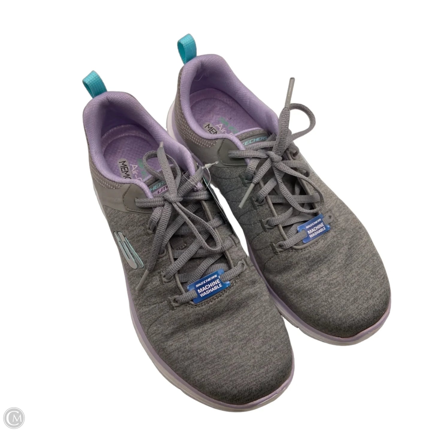 Shoes Sneakers By Skechers In Grey & Purple, Size: 9.5
