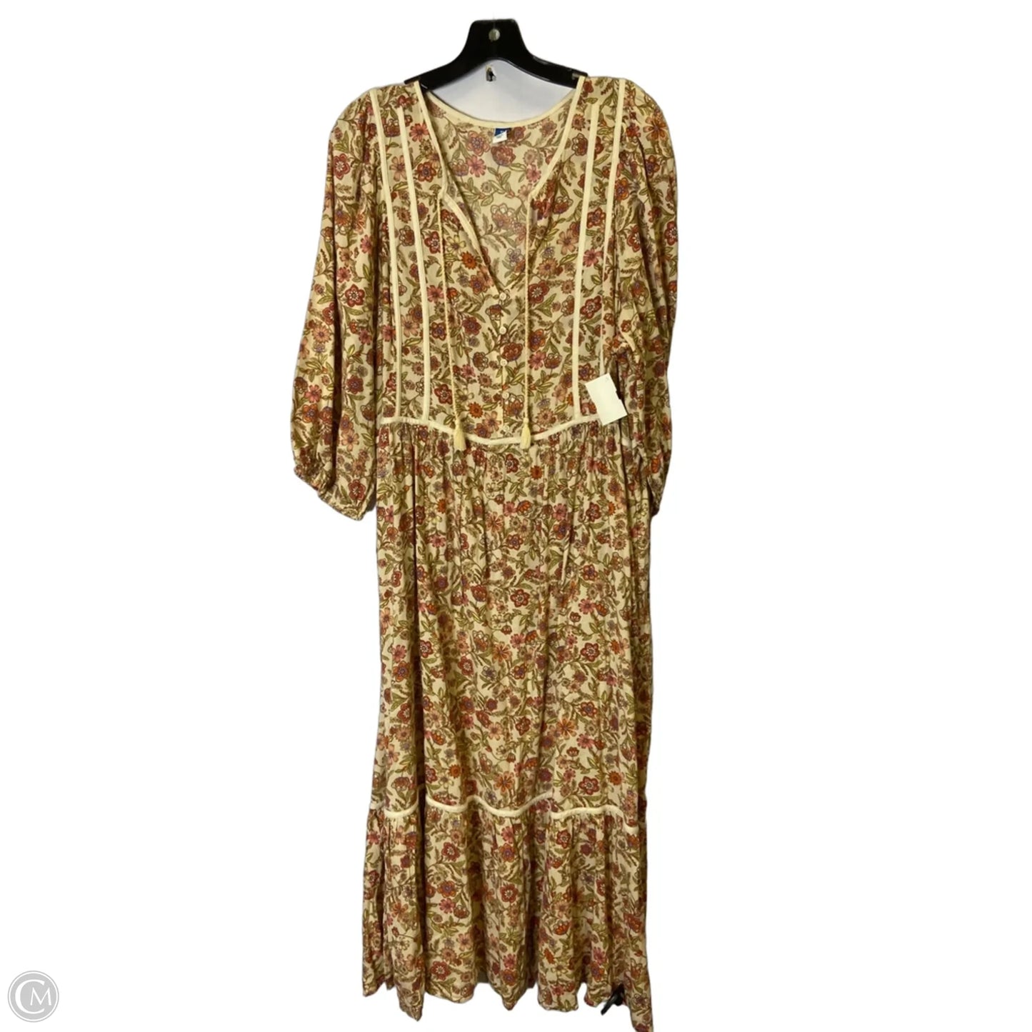 Dress Casual Maxi By Old Navy In Floral Print, Size: Xl