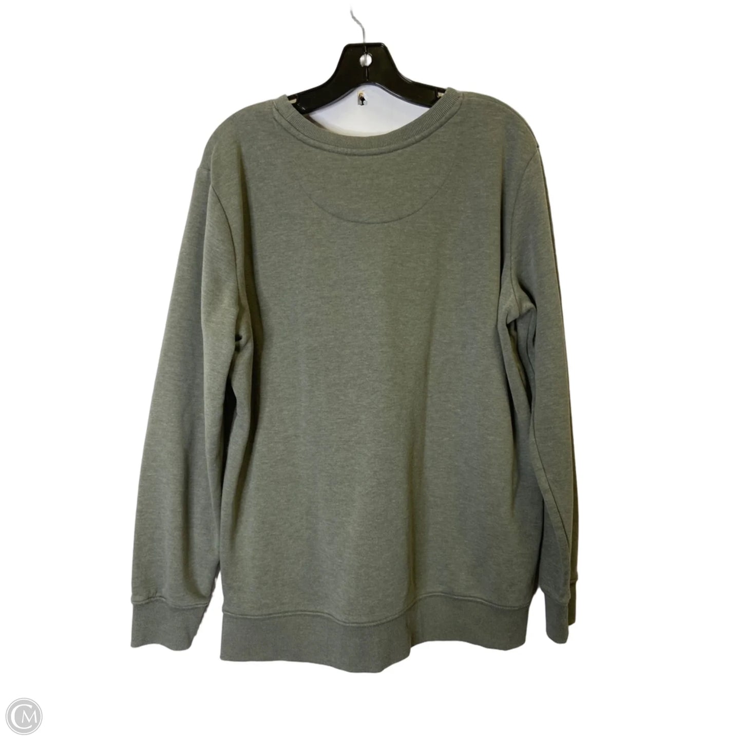 Sweatshirt Crewneck By Wrangler In Grey, Size: L