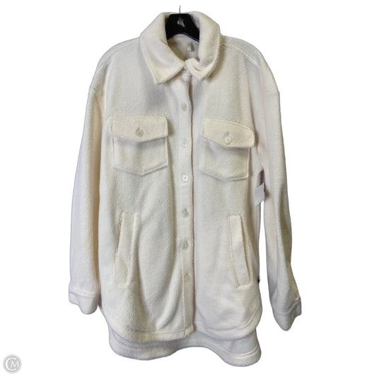 Jacket Faux Fur & Sherpa By Lou And Grey In Cream, Size: M