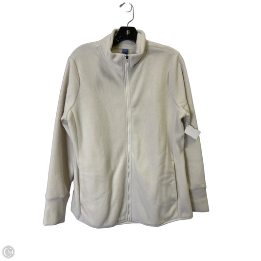 Jacket Fleece By Old Navy In Cream, Size: L