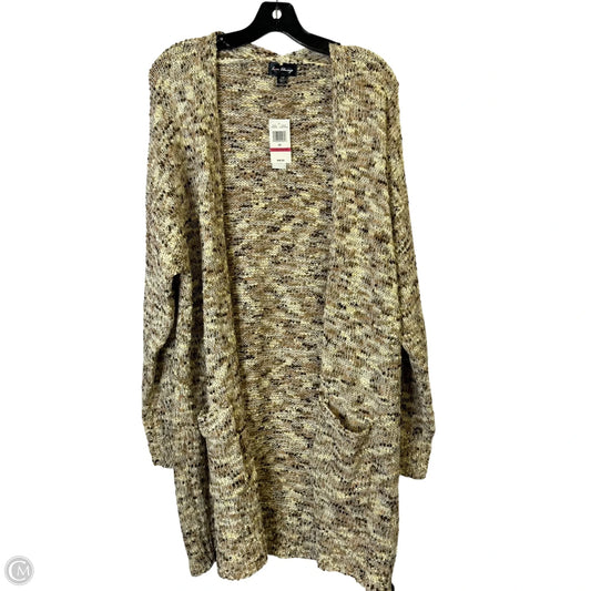 Sweater Cardigan By Clothes Mentor In Brown, Size: Xl