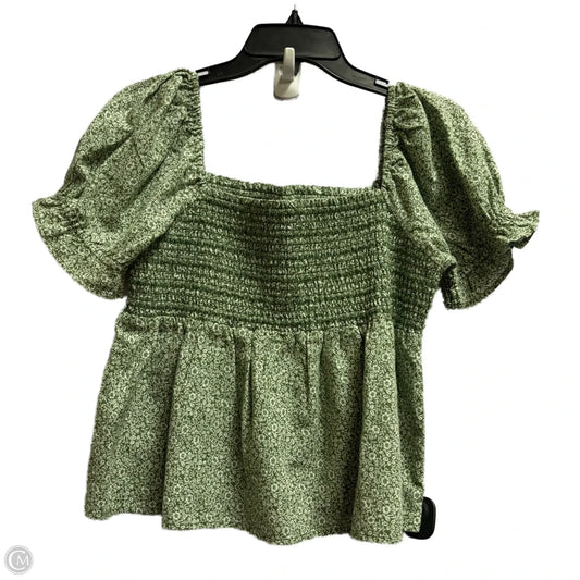 Top Short Sleeve By American Eagle In Green, Size: M