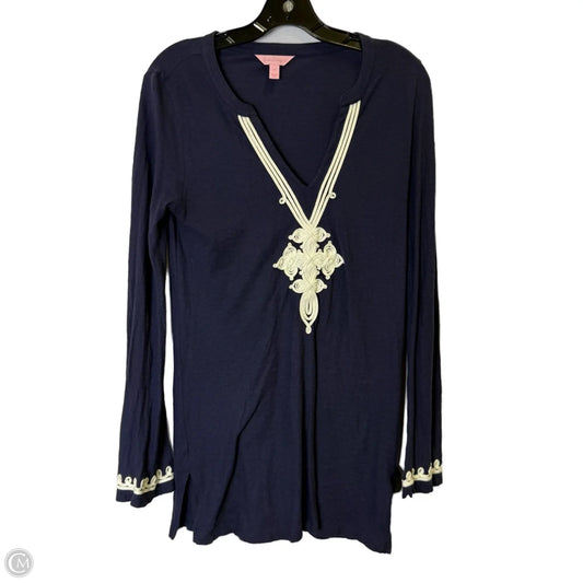 Top Long Sleeve By Lilly Pulitzer In Navy, Size: M