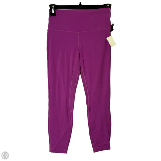 Athletic Leggings By Lululemon In Purple, Size: 8