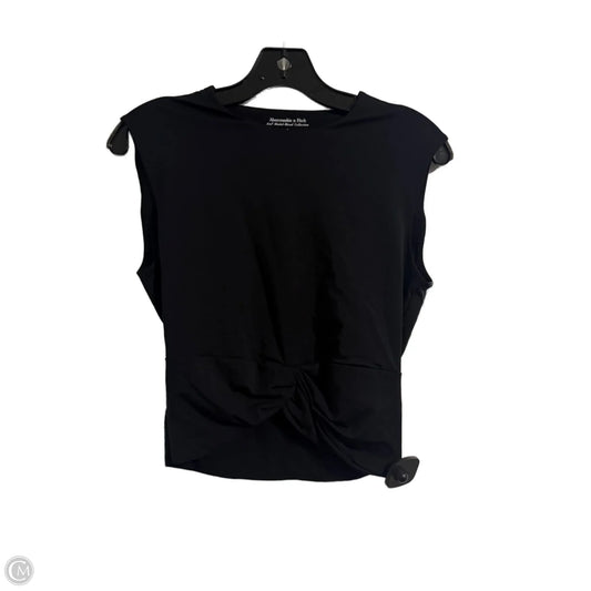 Top Short Sleeve By Abercrombie And Fitch In Black, Size: S