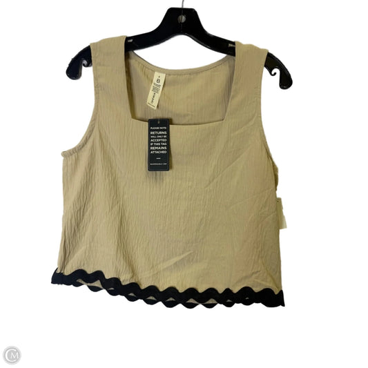 Top Sleeveless By Clothes Mentor In Tan, Size: S