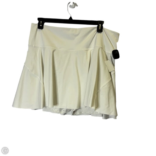 Athletic Skirt By Athleta In White, Size: 2x