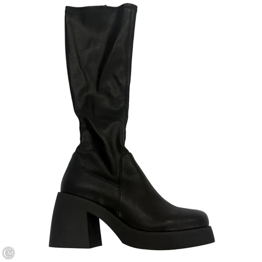 Boots Knee Heels By Steve Madden In Black, Size: 8