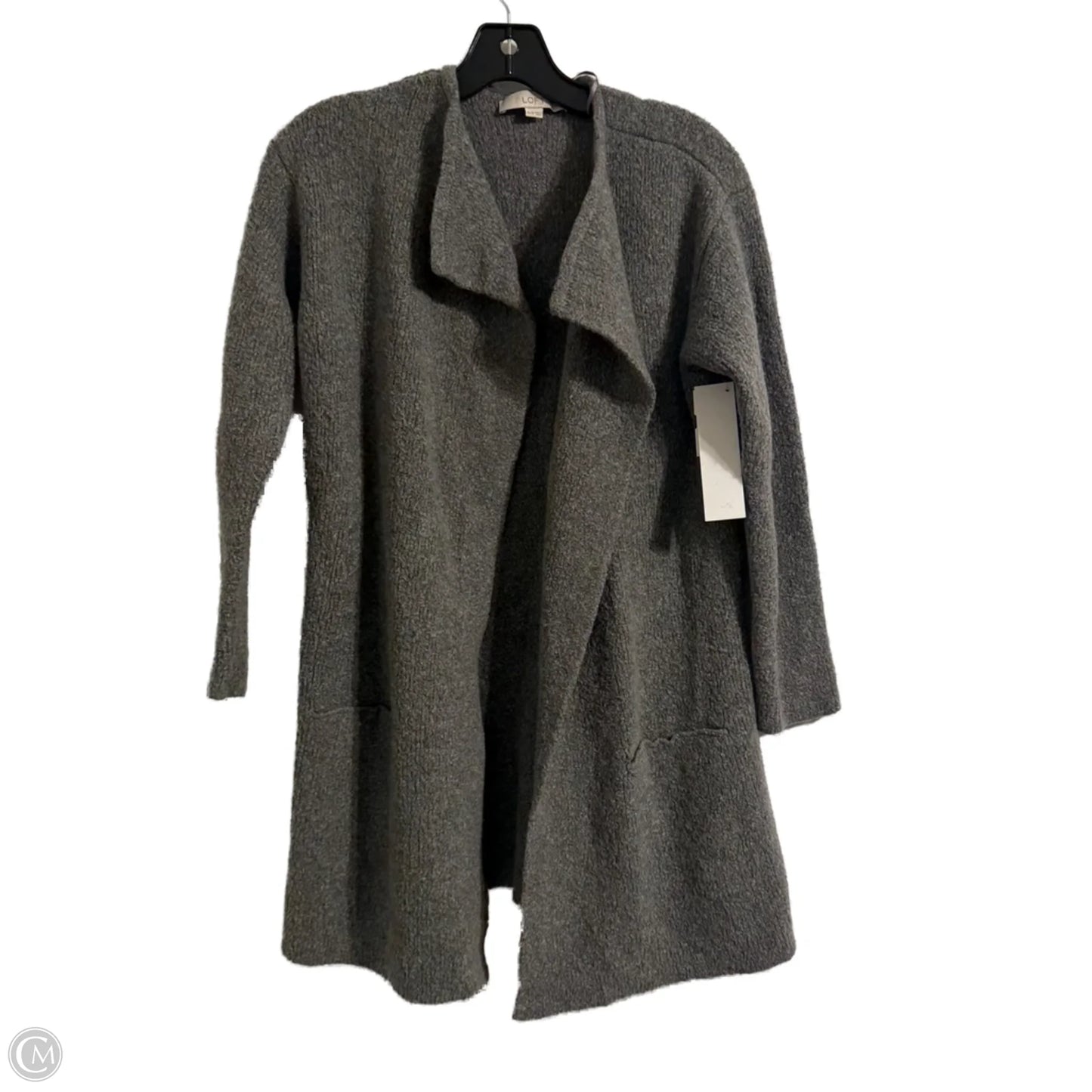 Sweater Cardigan By Loft In Grey, Size: Xs