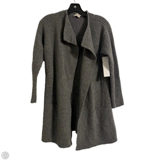 Sweater Cardigan By Loft In Grey, Size: Xs