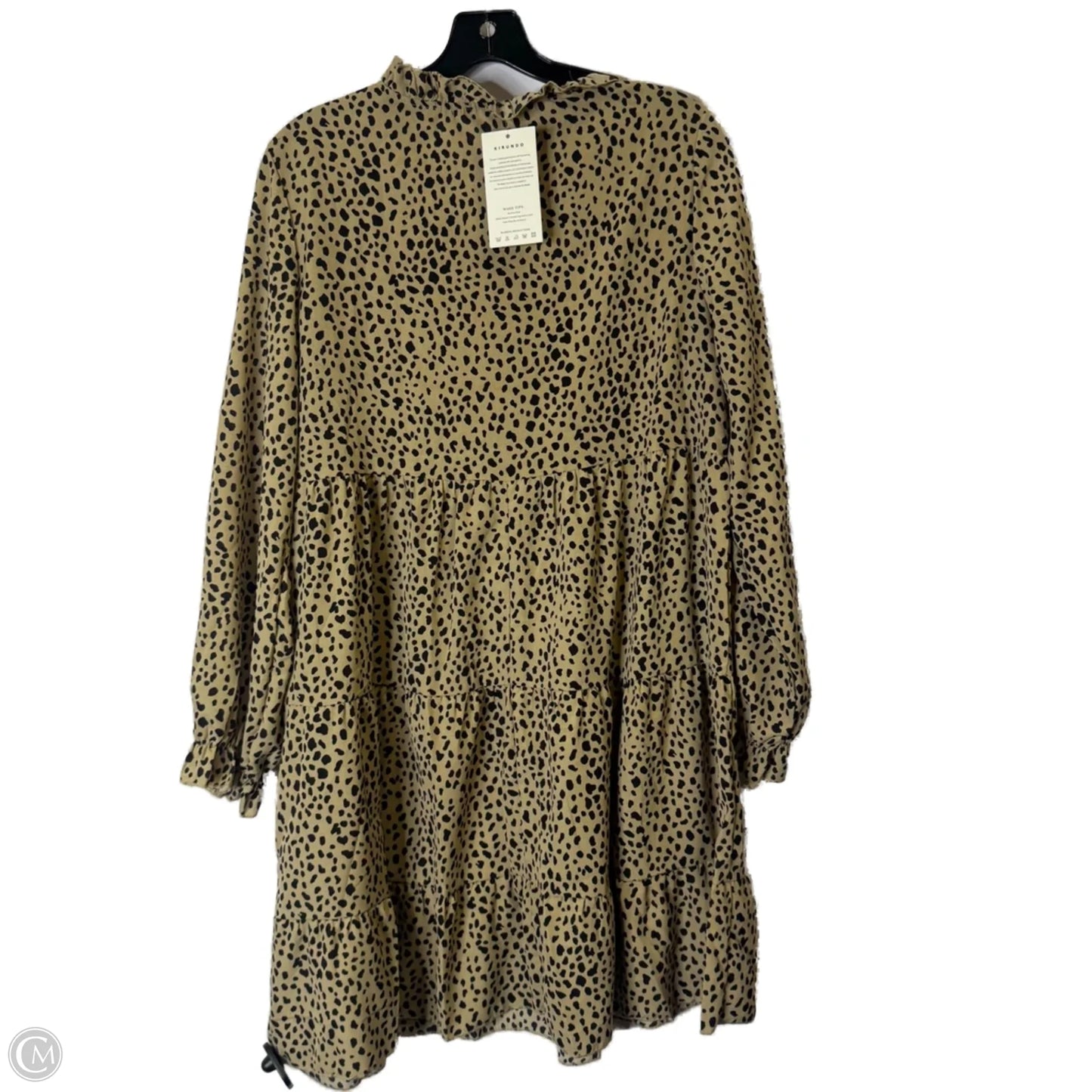 Dress Casual Short By Kirundo In Animal Print, Size: M