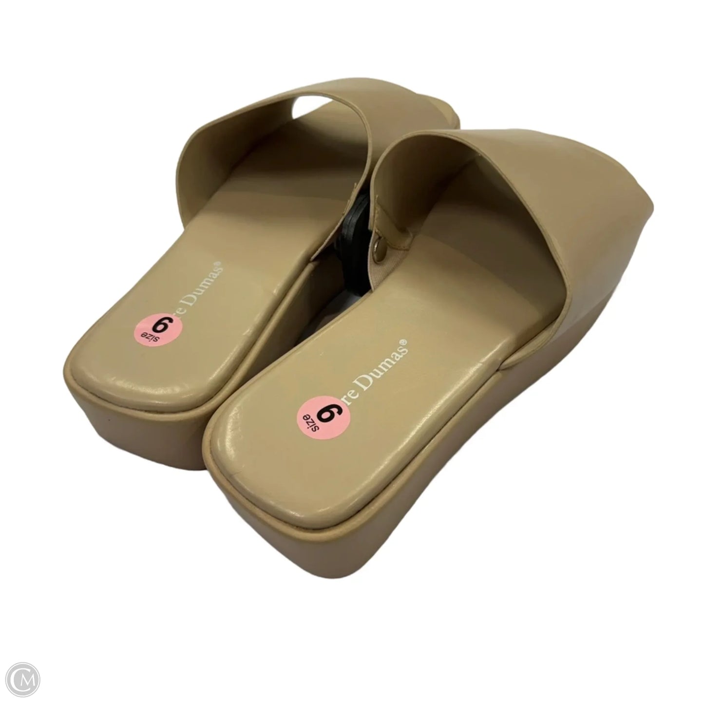 Sandals Heels Platform By Pierre Dumas In Tan, Size: 9