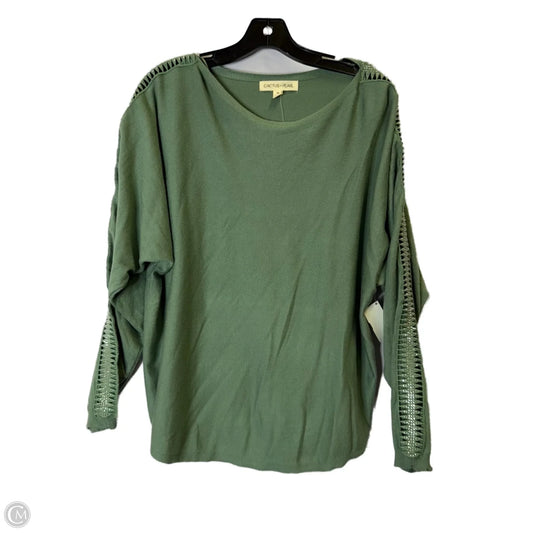 Top Long Sleeve By Clothes Mentor In Green, Size: M
