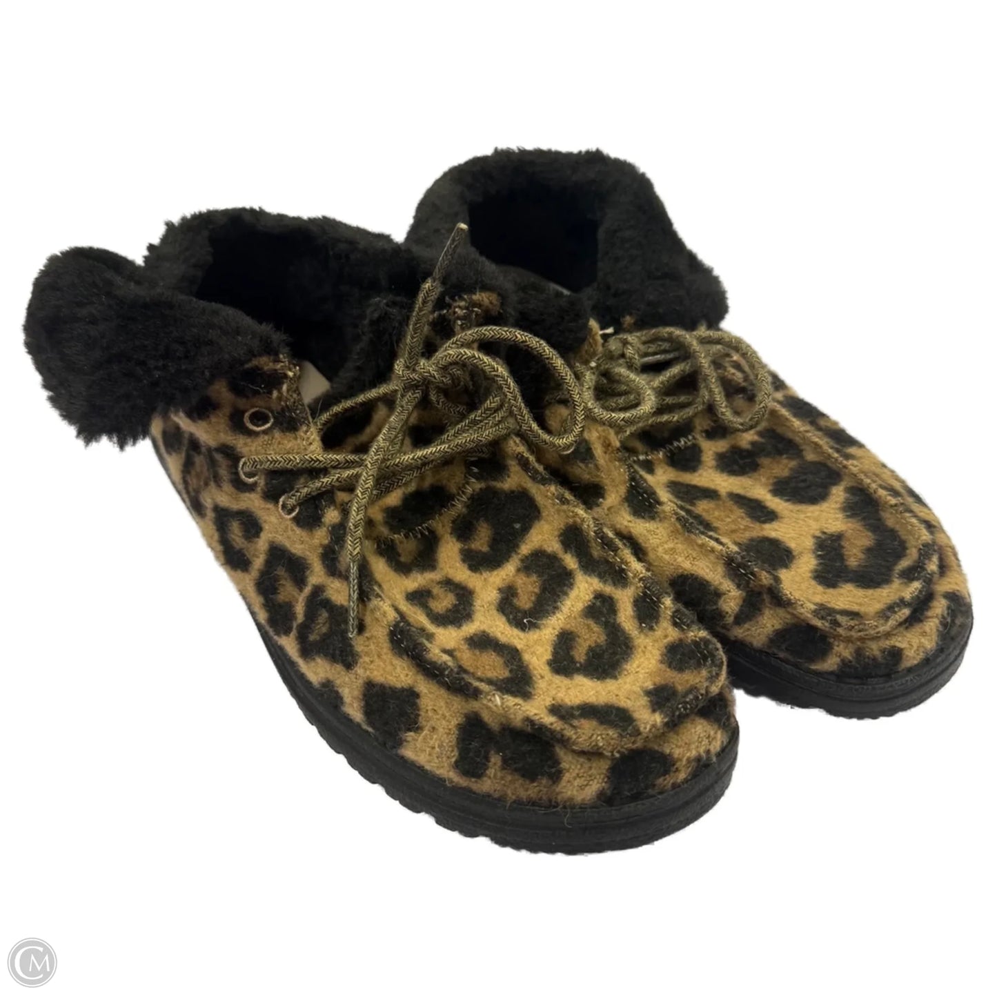 Shoes Flats By Hey Dude In Animal Print, Size: 9