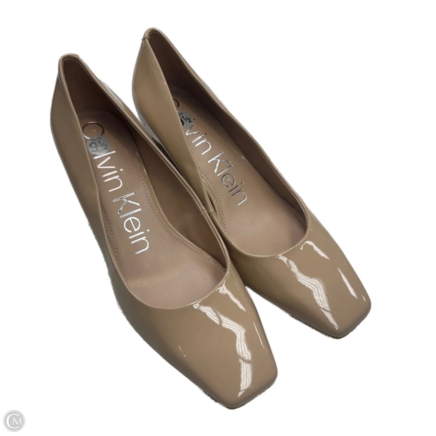 Shoes Heels Block By Calvin Klein In Tan, Size: 9.5