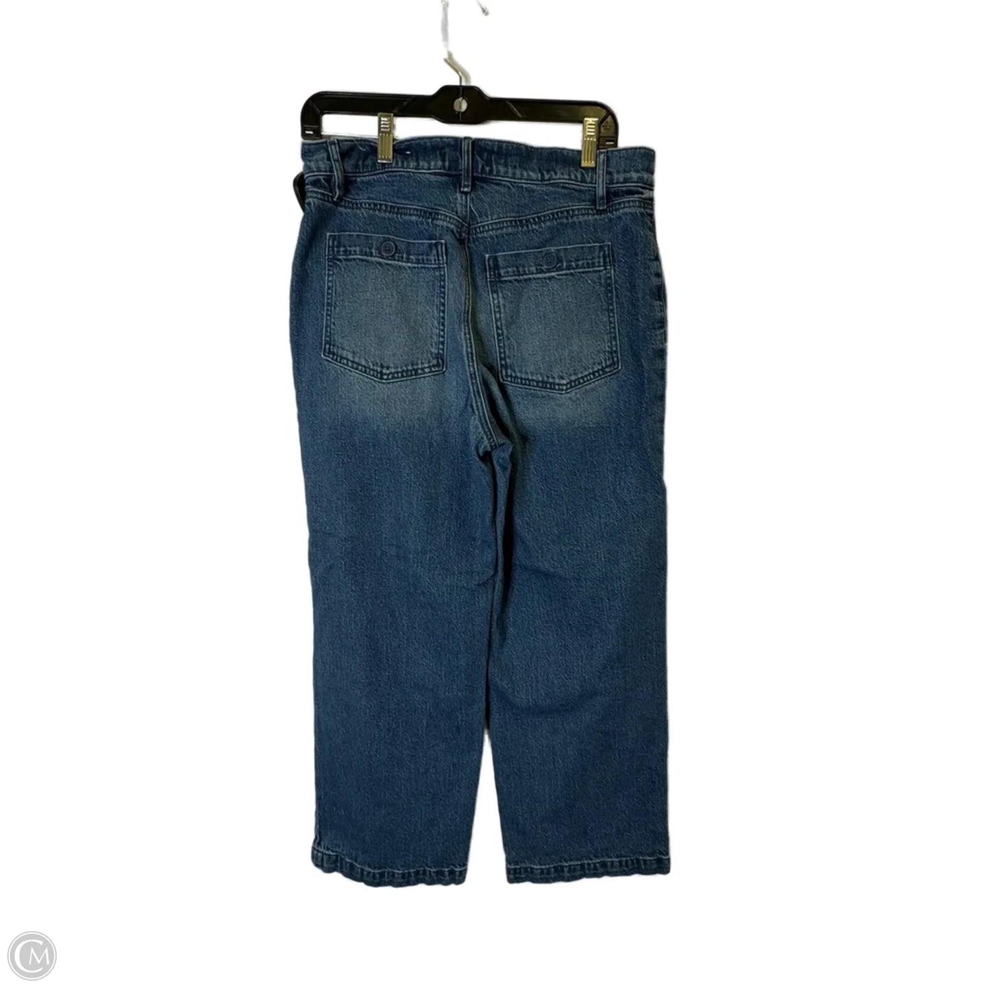 Jeans Wide Leg By Loft In Blue Denim, Size: 8
