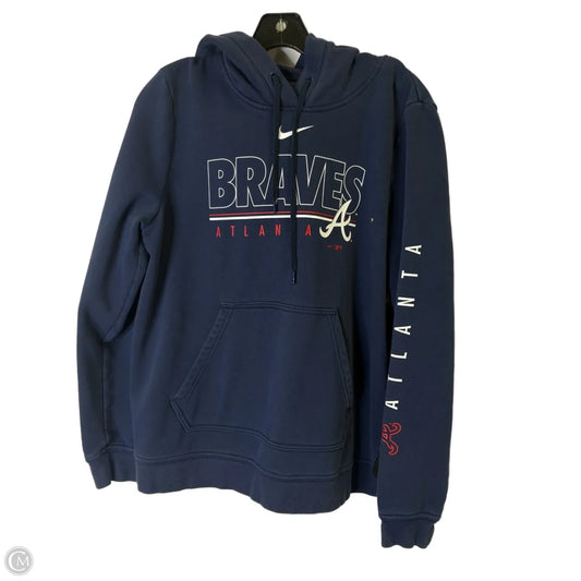 Sweatshirt Hoodie By Nike Apparel In Blue, Size: L