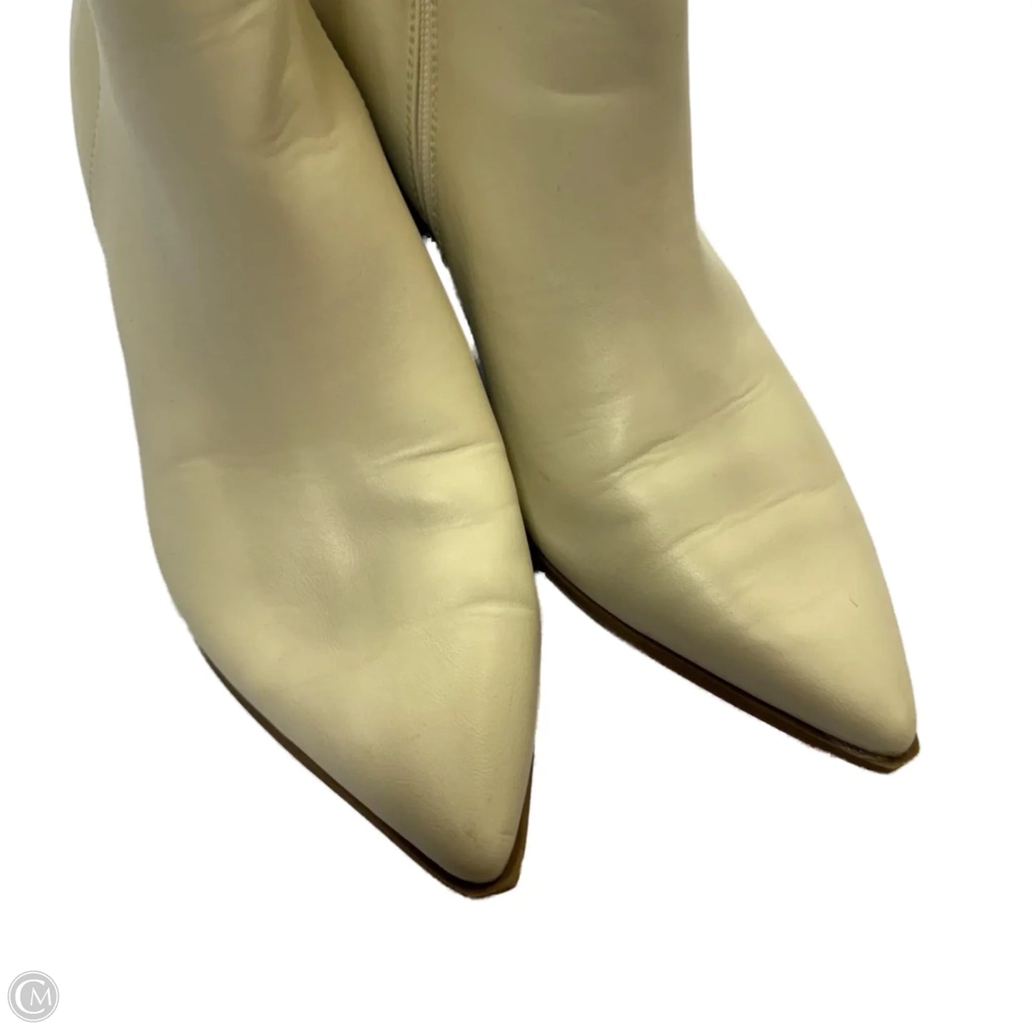 Boots Ankle Heels By Universal Thread In Cream, Size: 9