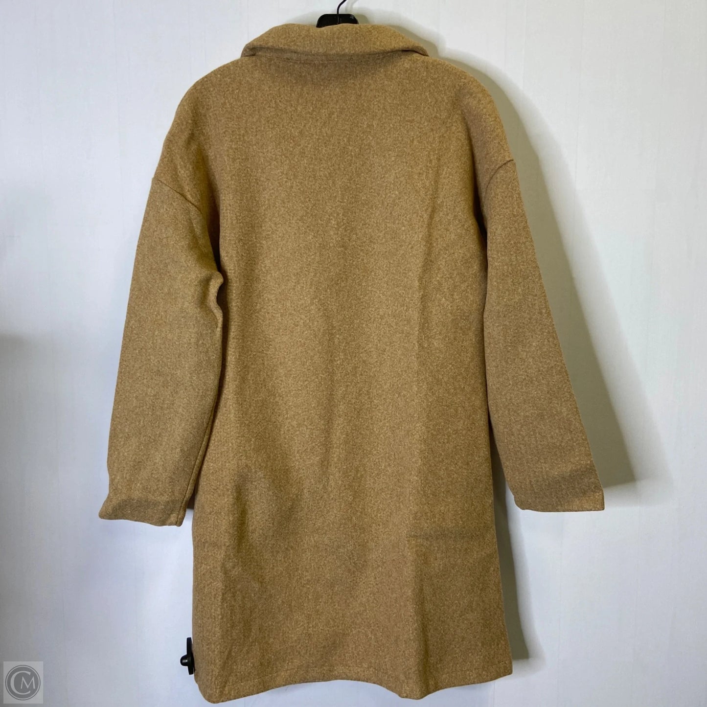 Coat Trench Coat By Prettygarden In Tan, Size: M