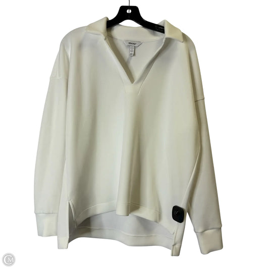 Sweatshirt Crewneck By Spanx In White, Size: L