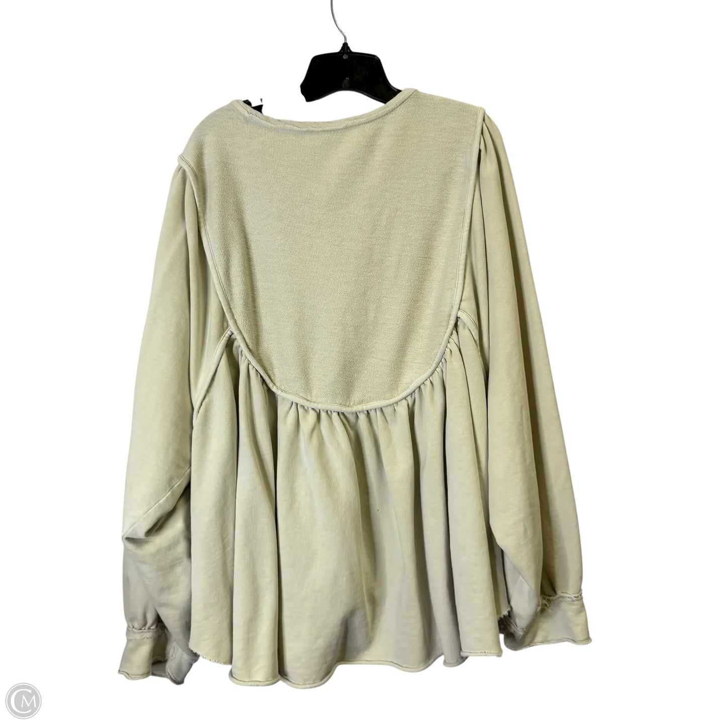 Sweatshirt Crewneck By Free People In Cream, Size: L