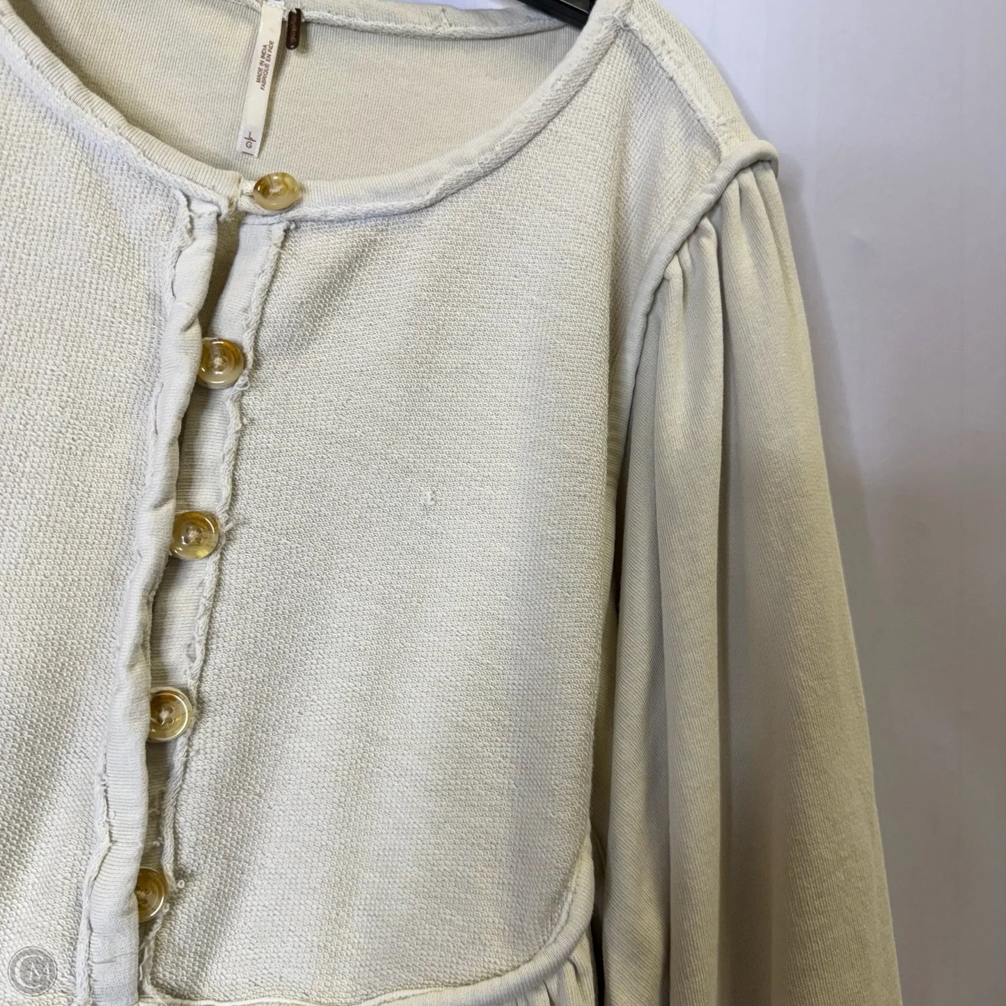 Sweatshirt Crewneck By Free People In Cream, Size: L