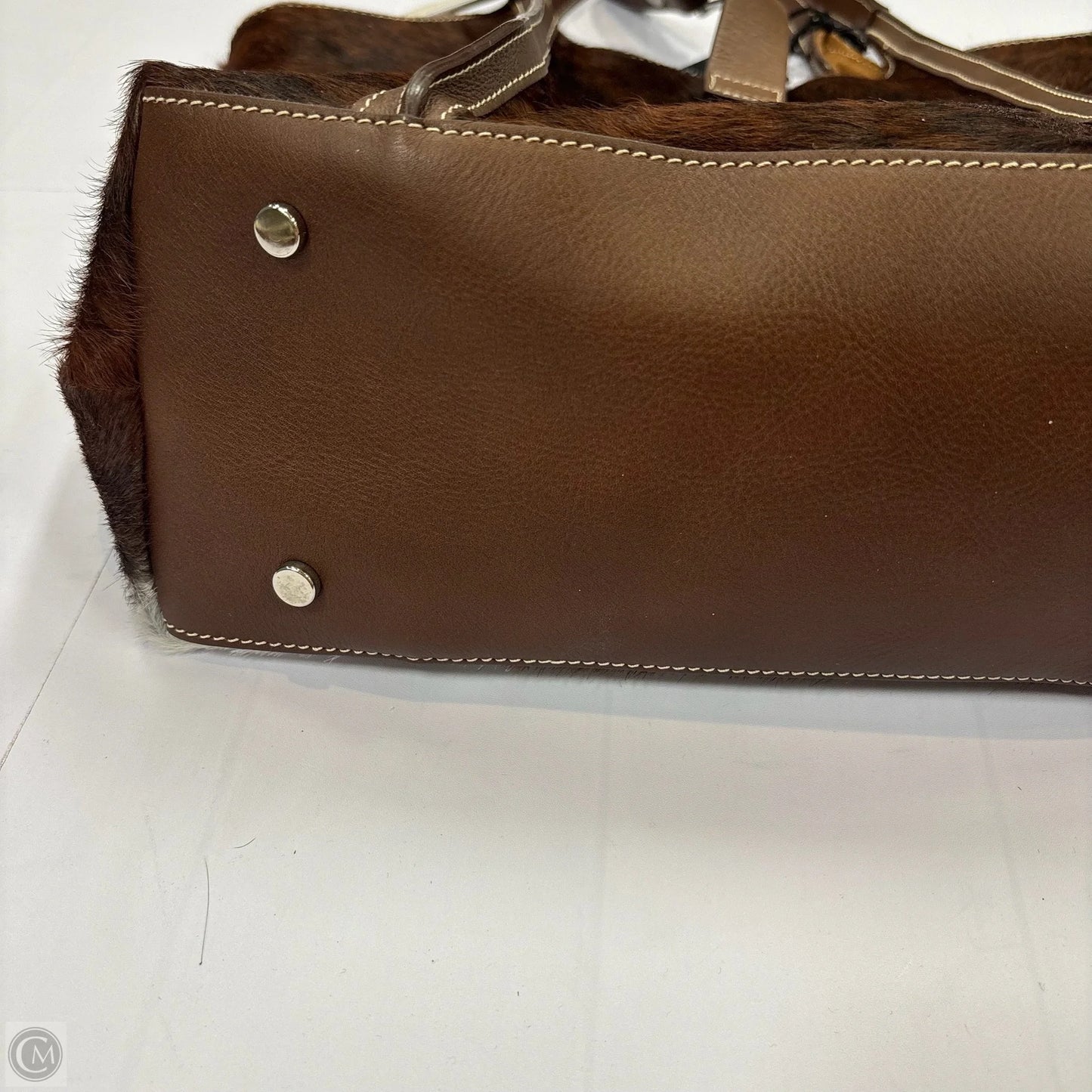 Handbag Leather By Cma, Size: Medium