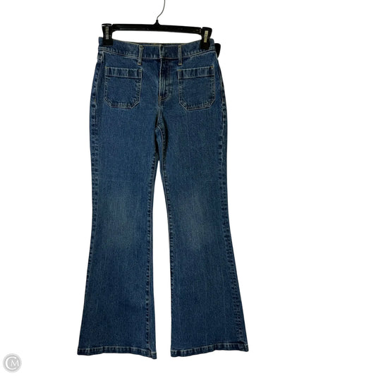 Jeans Flared By Express In Blue Denim, Size: 6
