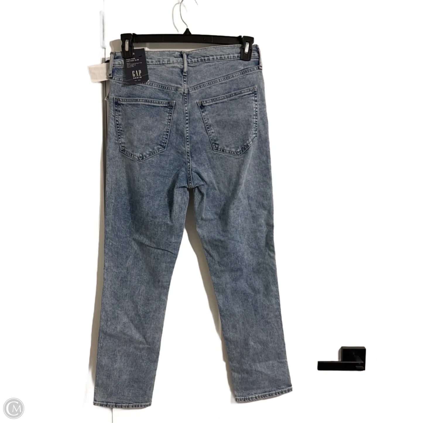 Jeans Straight By Gap In Blue Denim, Size: 10