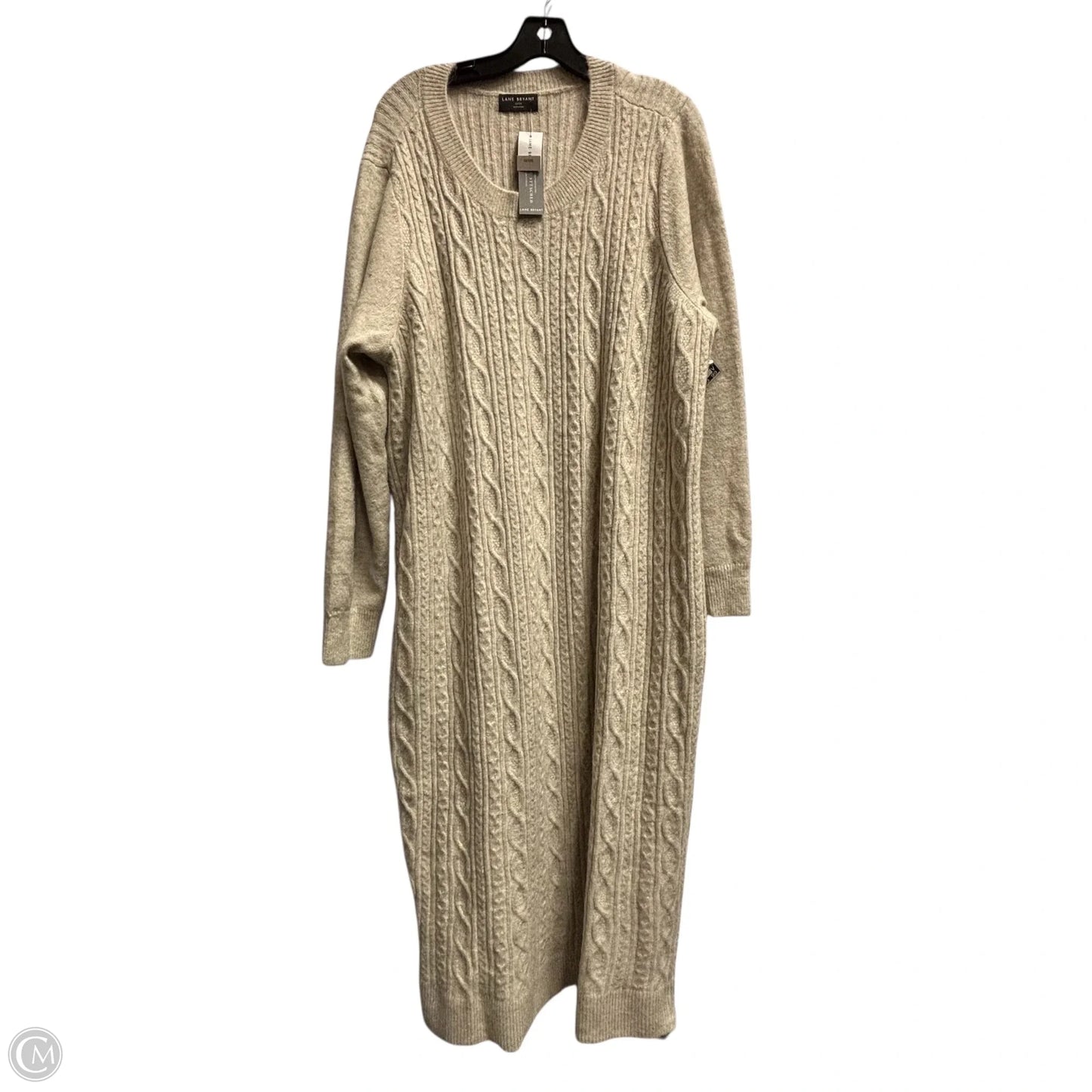 Dress Sweater By Lane Bryant In Cream, Size: 22