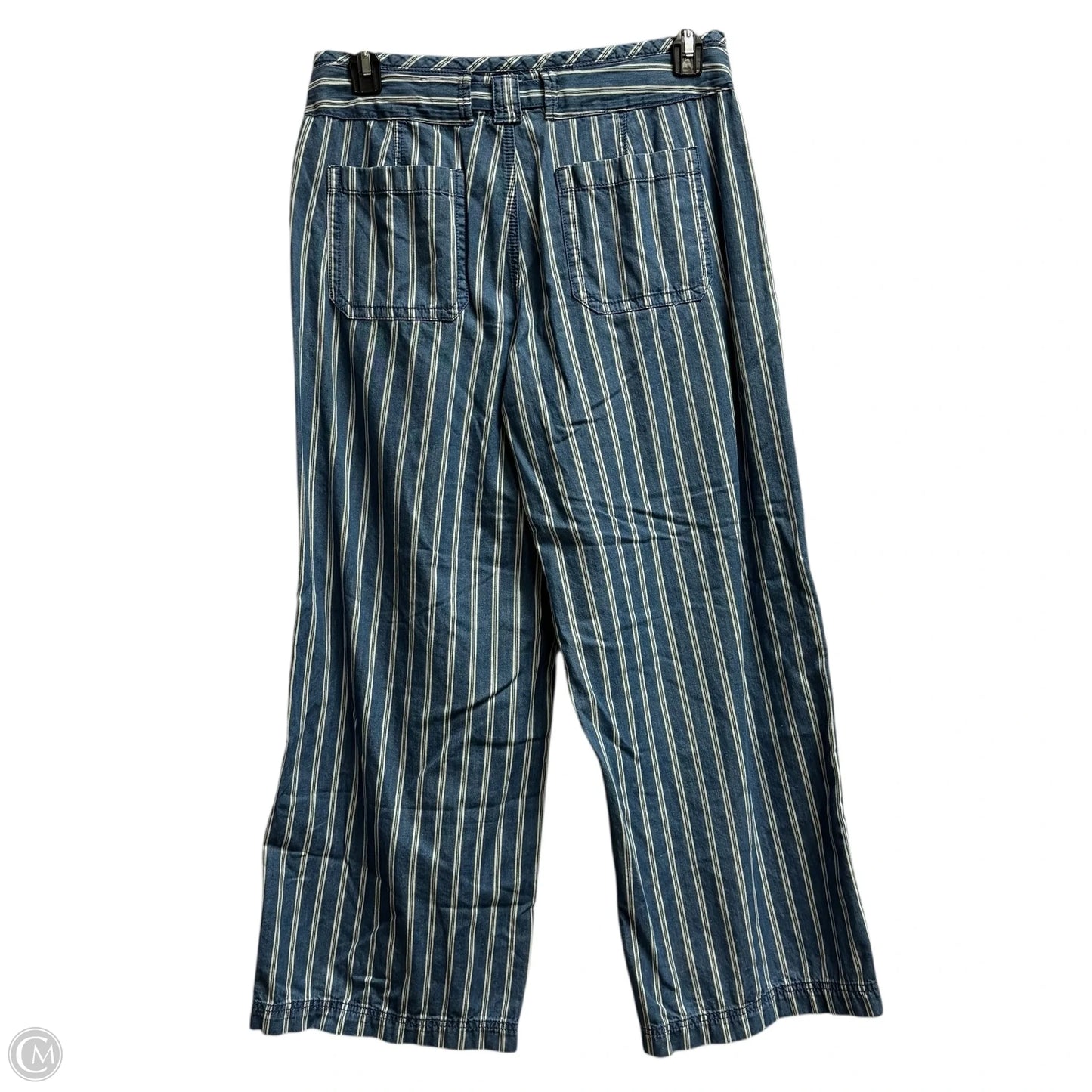 Pants Wide Leg By American In Blue, Size: M