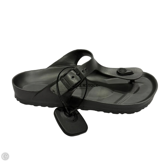 Sandals Flip Flops By Birkenstock In Grey, Size: 6