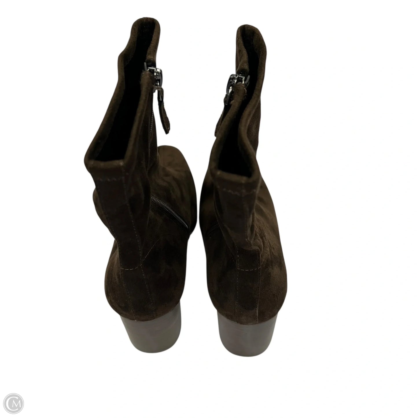 Boots Ankle Heels By Aerosoles In Brown, Size: 9.5