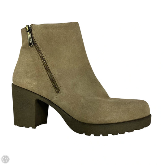 Boots Ankle Heels By Blondo In Taupe, Size: 10